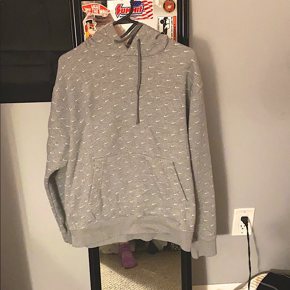 Nike all over swoosh hoodie